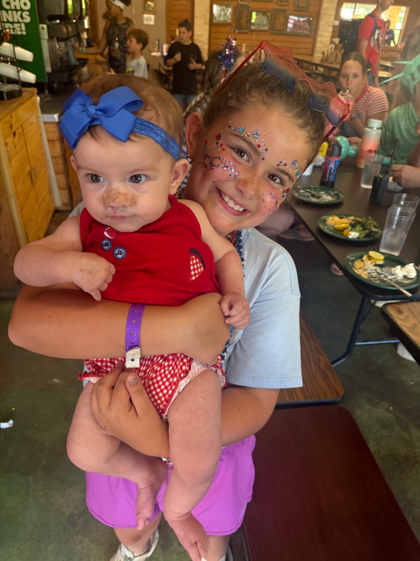 Big sister and baby sister